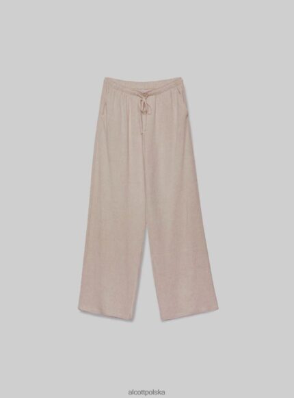 odzież Alcott pantaloni palazzo con coulisse bk1 czarny kobiety 2TXFF6348