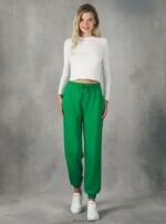 odzież Alcott pluszowe spodnie typu jogger bk1 czarny kobiety 2TXFF6277