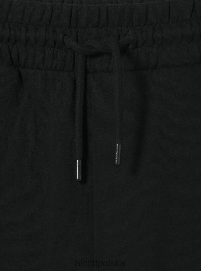 odzież Alcott pluszowe spodnie typu jogger bk1 czarny kobiety 2TXFF6477 - Image 7