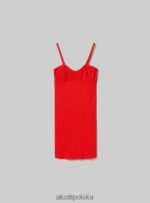 odzież Alcott prążkowana sukienka mini wh1 ecru kobiety 2TXFF6167 - Image 6