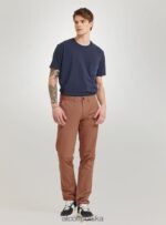odzież Alcott skośne chinosy c2222 granatowy mężczyźni 2TXFF61172 - Image 2