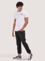 odzież Alcott Spodnie do joggingu z elastycznego denimu d000 czarny mężczyźni 2TXFF61096 - Image 3