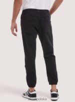 odzież Alcott Spodnie do joggingu z elastycznego denimu d000 czarny mężczyźni 2TXFF61096 - Image 4