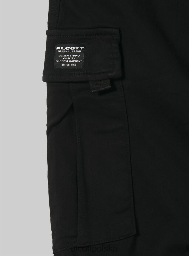odzież Alcott spodnie typu jogger z dużymi kieszeniami ky1 kaky ciemny mężczyźni 2TXFF61017 - Image 7