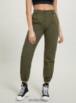 odzież Alcott spodnie typu jogger z łańcuszkiem bk1 czarny kobiety 2TXFF6298 - Image 4