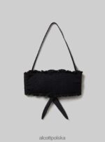 odzież Alcott teksturowana góra od bikini typu bandeau bk1 czarny kobiety 2TXFF6262 - Image 6