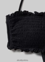 odzież Alcott teksturowana góra od bikini typu bandeau bk1 czarny kobiety 2TXFF6262 - Image 7