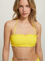 odzież Alcott teksturowana góra od bikini typu bandeau bk1 czarny kobiety 2TXFF6264 - Image 3