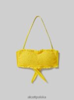 odzież Alcott teksturowana góra od bikini typu bandeau bk1 czarny kobiety 2TXFF6264 - Image 6