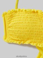 odzież Alcott teksturowana góra od bikini typu bandeau bk1 czarny kobiety 2TXFF6264 - Image 7
