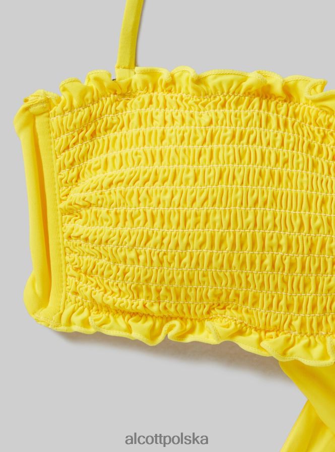 odzież Alcott teksturowana góra od bikini typu bandeau bk1 czarny kobiety 2TXFF6264 - Image 7
