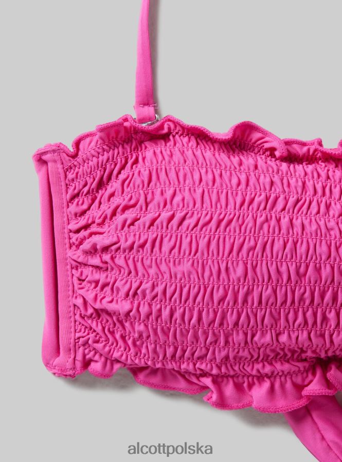 odzież Alcott teksturowana góra od bikini typu bandeau bk1 czarny kobiety 2TXFF6389 - Image 7