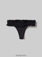 odzież Alcott teksturowane figi bikini typu bandeau bk1 czarny kobiety 2TXFF6382 - Image 6