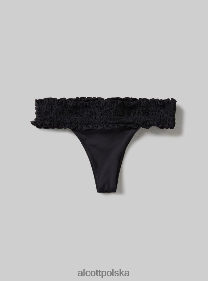 odzież Alcott teksturowane figi bikini typu bandeau bk1 czarny kobiety 2TXFF6382 - Image 6