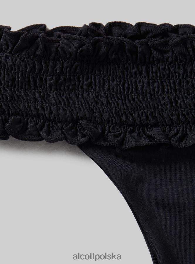 odzież Alcott teksturowane figi bikini typu bandeau bk1 czarny kobiety 2TXFF6382 - Image 7