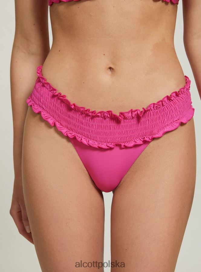 odzież Alcott teksturowane figi bikini typu bandeau bk1 czarny kobiety 2TXFF6387 - Image 4