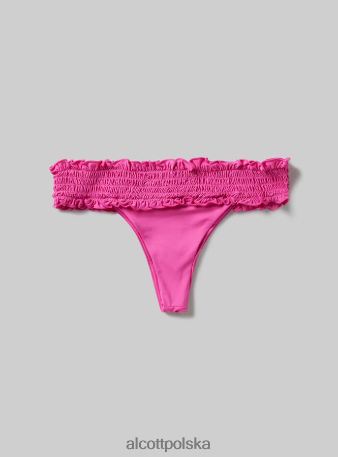 odzież Alcott teksturowane figi bikini typu bandeau bk1 czarny kobiety 2TXFF6387 - Image 6