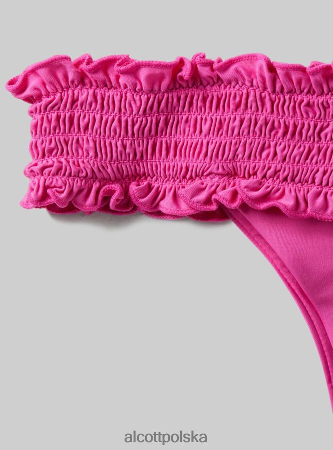 odzież Alcott teksturowane figi bikini typu bandeau bk1 czarny kobiety 2TXFF6387 - Image 7