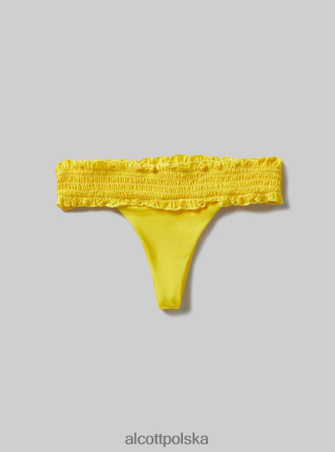 odzież Alcott teksturowane figi bikini typu bandeau bk1 czarny kobiety 2TXFF6449 - Image 6