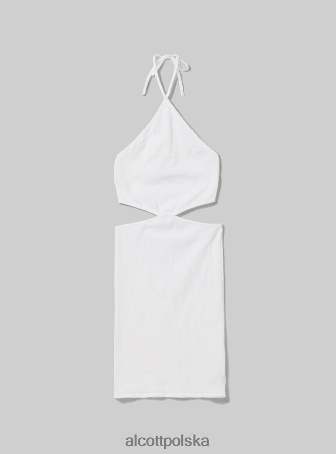 odzież Alcott wycięta sukienka z dekoltem typu halter bk1 czarny kobiety 2TXFF6428 - Image 6
