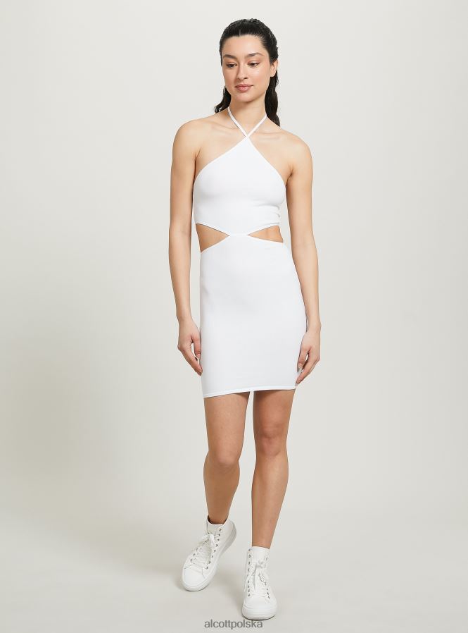 odzież Alcott wycięta sukienka z dekoltem typu halter bk1 czarny kobiety 2TXFF6428 - Image 1