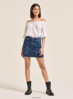 odzież Alcott zamierzam mini denim stretch lazur kobiety 2TXFF6180